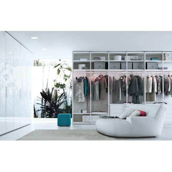 5M Luxury Italy Style Glass Door Wardrobe Closet In Bedroom Furniture