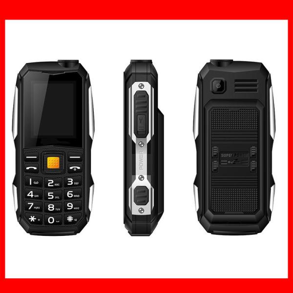 Black Green Orange Color 1.77inch lcd screen display tough military mobile phone with 2400mah battery feature phone