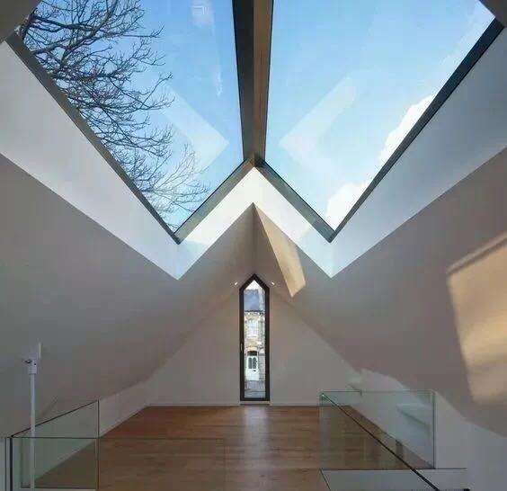 Laminated Curb Mount Glass Aluminum Skylight Windows