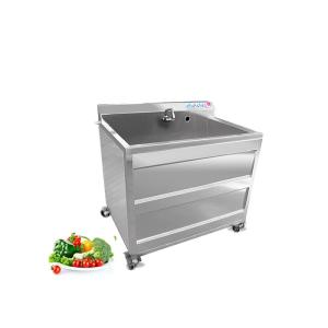 Quality Stainless Steel Canteen / Bubble Vegetable Washing Machine 200-300kg/H wholesale