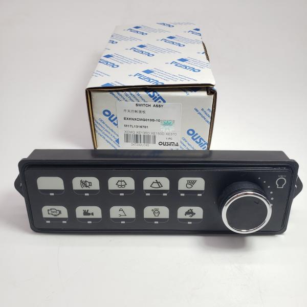 Switch Control Panel EXKNXCMG010G-10 M17L1316781 For XCMG XE135D XE150D