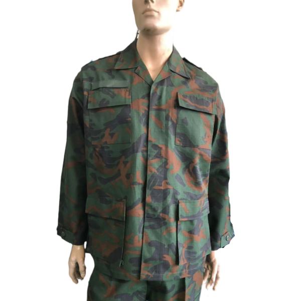 Woodland Camo Functional BDU Military Uniform For Combat And Outdoor Activity
