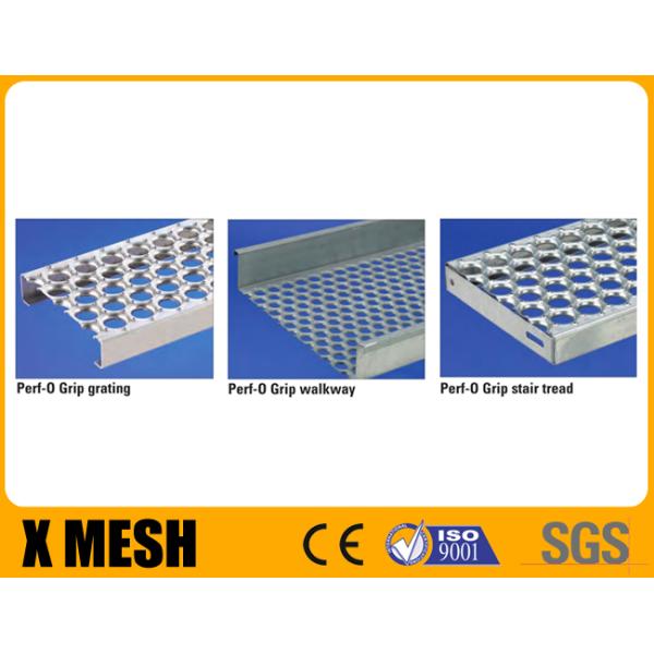 5 Diamonds Walkway Channel Perforate Metal Welded Steel Grating Antirust