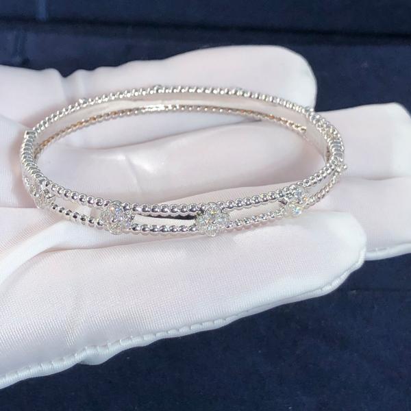 Customization 18k Gold Van Cleef & Arpels PerléE Sweet Clovers Bracelet Medium Model