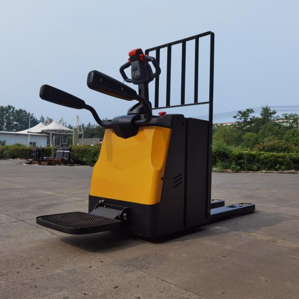 1.8 Ton 2 Ton Electric Walkie Rider Pallet Truck Trolley with Optional Backrest Steering EPS