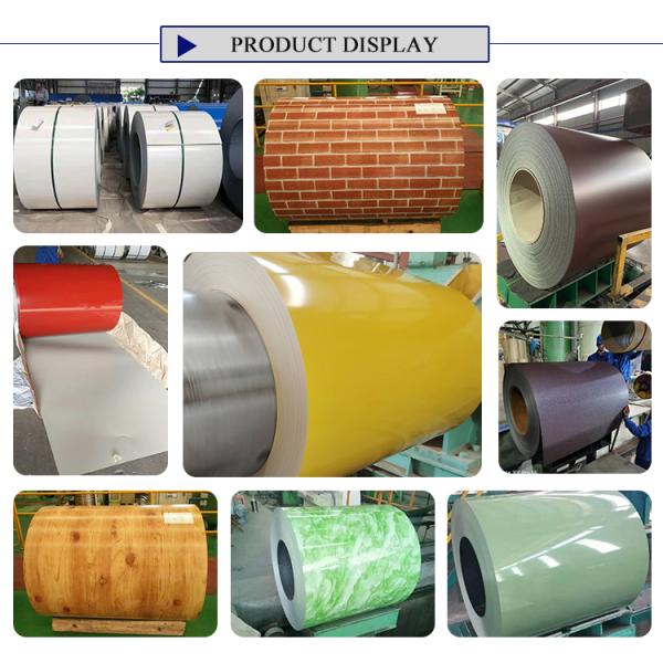 PPGI Color Coated Coils and Galvanized Color Coated Coils with Mid Hardness Width 600-1250MM Manufactured by Factories