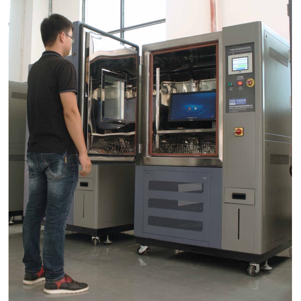 100L Environmental Test Chamber For Temperature Humidity Test IEC68-2-2 20% RH To 98% RH In Grey Blue