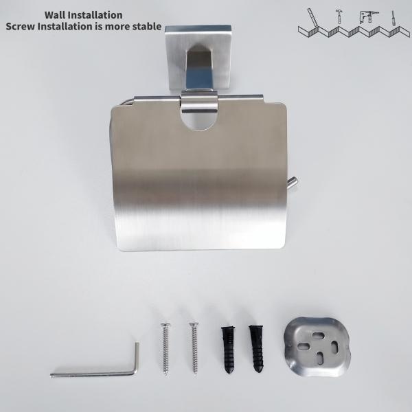 Solid Bathroom Hardware Set Modern Tissue Toilet Roll Holder