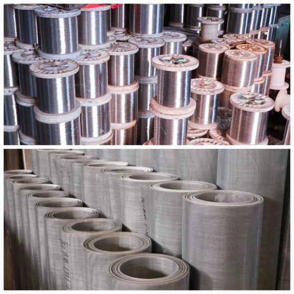 316 Plain Weave Stainless Steel Wire Mesh Cloth Filter 0.025mm-3mm Wire Dia