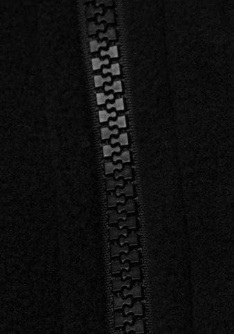 413 GSM Polyester Fleece-Lined Winter Jacket Women Thermal Black Jacket Polar Fleece