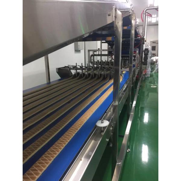 15m Cooling Conveyor 350kg/h Sheet Layer Cake Baking Equipment