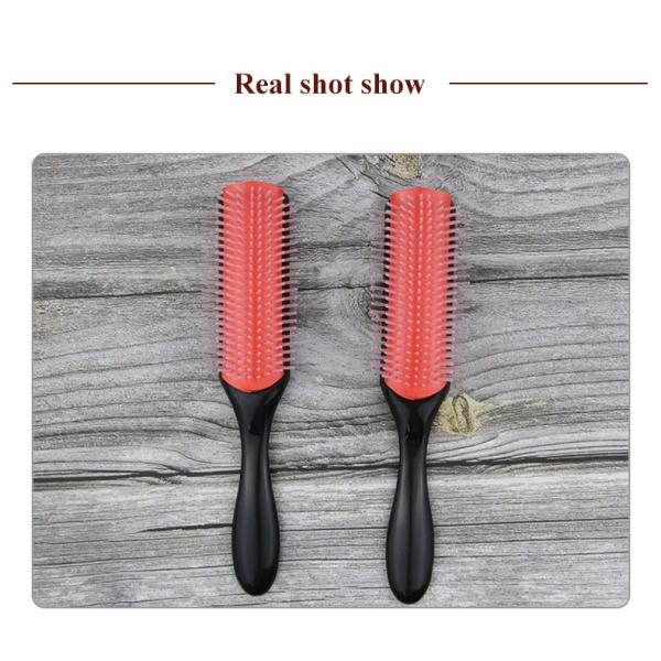 Nine Rows Removable Plastic Hair Comb Hair Massage Brush Customized Logo