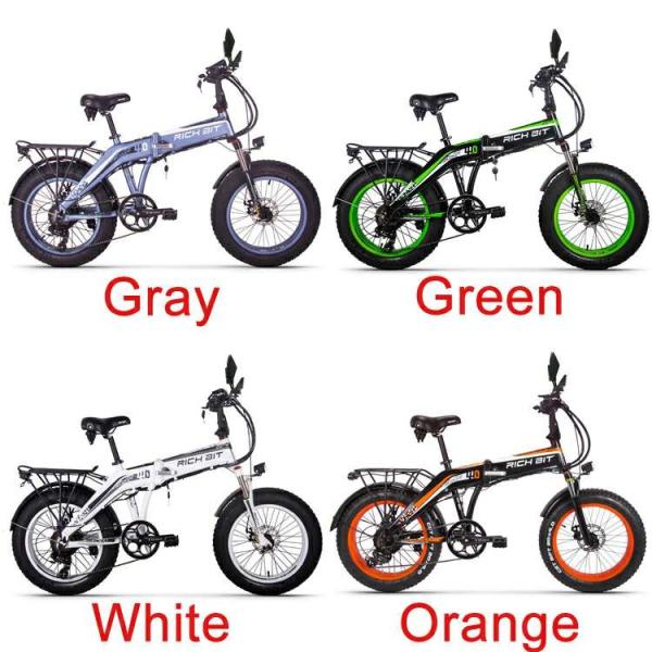 500W 20 Inch Fat Tire Ebike Foldable For Adults RICH BIT TOP-016