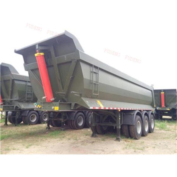 40 Tons Payload U Shape Dump Semi Trailer Box Mechanical Suspension