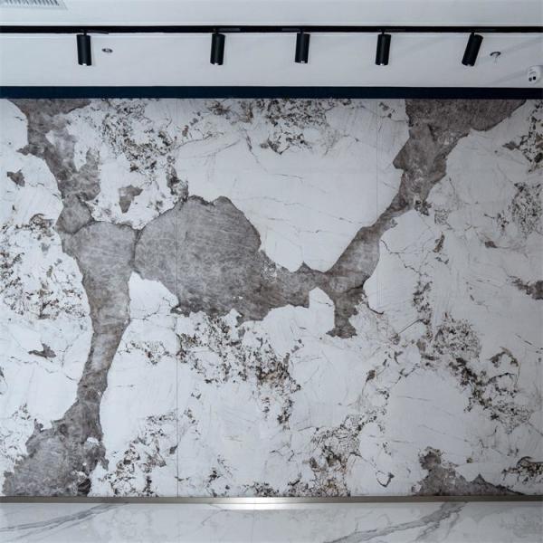 3200x1600mm Polished Glazed Porcelain Sintered Stone Slab Tile For Bedroom Wall Decoration