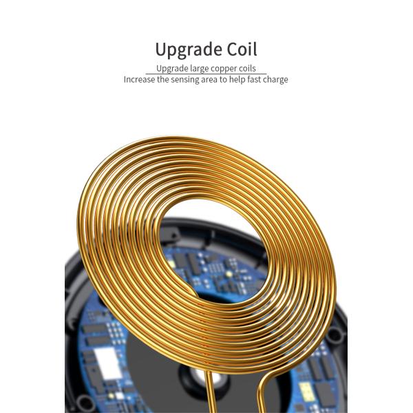 Essager 2022 Mirror Desktop Wireless Mobile Phone Charger Fast Qi Wireless Charger 10W