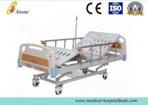 China Adjustable Aluminum Alloy Handrail 3-Position Manual Medical Hospital Nursing Bed (ALS-M324) on sale