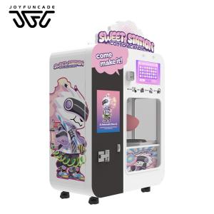 Fully Automatic Commercial Cotton Candy Vending Machine With Three Payment