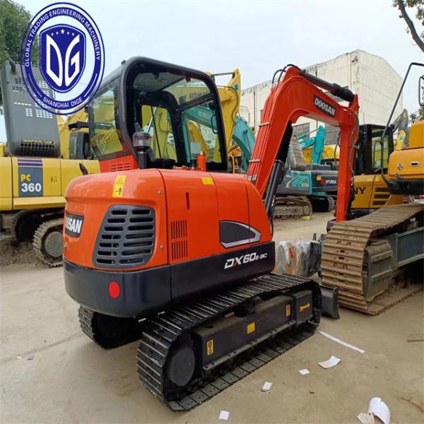 Doosan DX60E-9C Used Mini Excavator Hydraulic Crawler