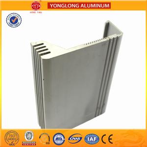 Quality Silver / Bronze Aluminum Extrusion Profiles For Building Heat Insulation wholesale
