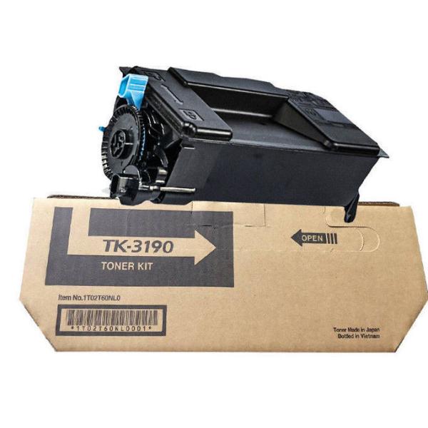 High Capacity 25K Black Kyocera Toner Cartridges TK-3190 / 1T02T60NL0