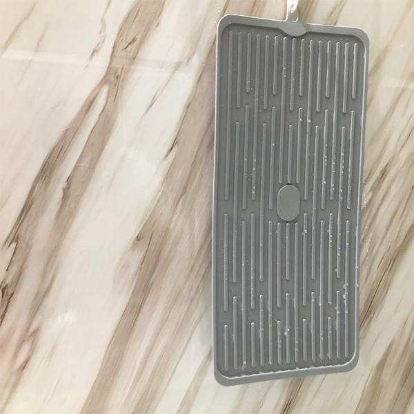 2019 Hot Selling Dishwasher Safe Heat Resistant Bpa Free Food Grade Protector for Kitchen Countertops Silicone Dish Drying Mat