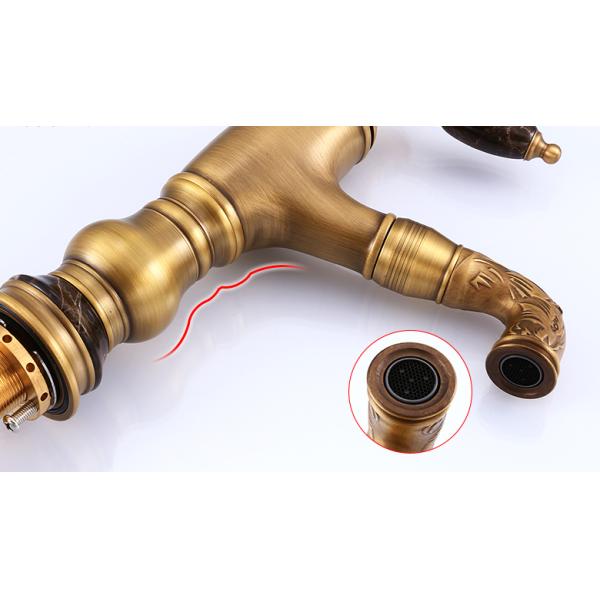 CE Retractable European Antique Pull Out Retro Bathroom Sink Faucets