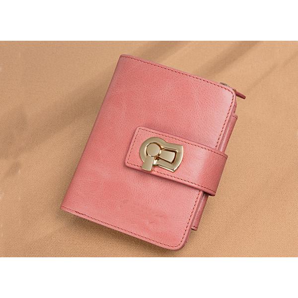Purse lady short 2019 leather zipper folding card bag integrated fashion women's multi-function small wallet