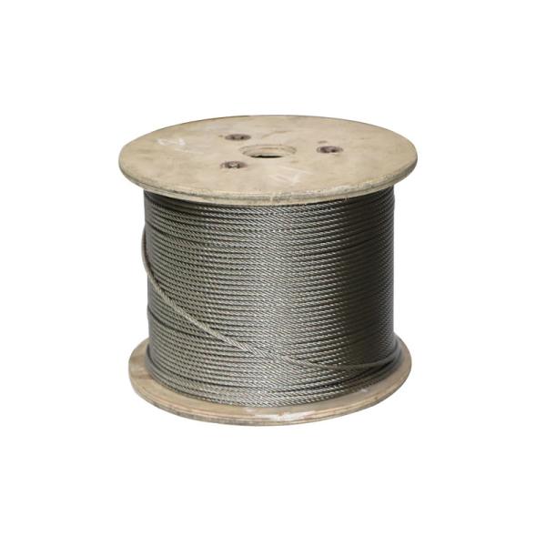 1x19 Type 316 Stainless Steel Construction ASTM A 475 High Tensile Galvanized 7 Wire 0.33mm Steel Strand Galvanized Steel Cable