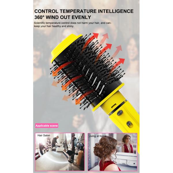 Negative Ion Detachable Hair Dryer Brush Set 4 in 1 DC Motor 24V