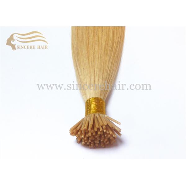 20" Blonde Pre Bonded I Tip Hair Extensions for sale - 20" 1.0 Gram Straight Pre Bonded Stick Hair Extensions For Sale