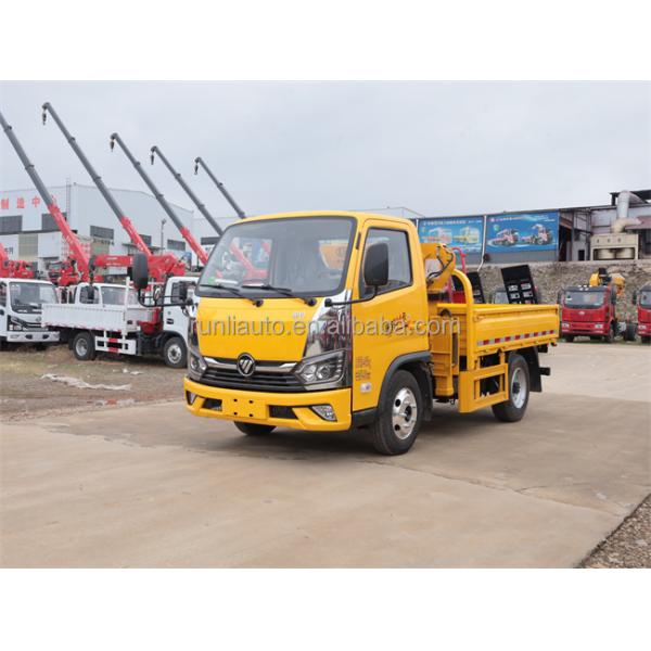 Good Quality Price Foton 4x2 Small Truck 1.5ton Folding Arm Truck Mounted Crane