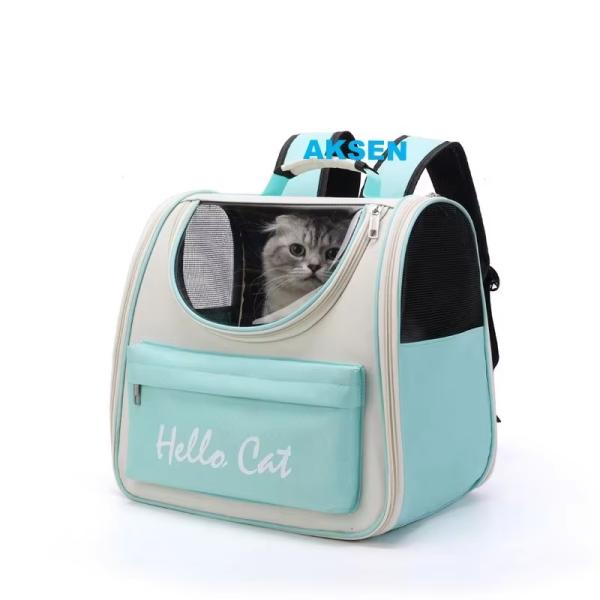 Daily Life Large Compartment Lightweight Pet Backpack Carrier Breathable and Expandable Foldable with Zipper Closure Cat Backpack