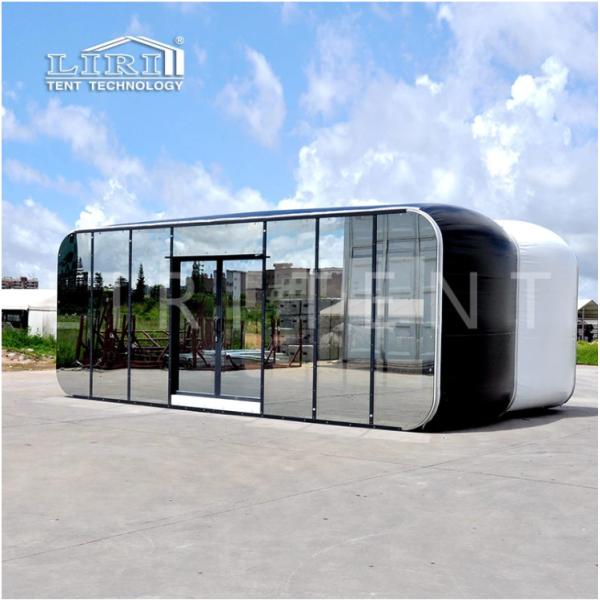 8m Glass Inflatable Capsule House Glamping Tents For Stores