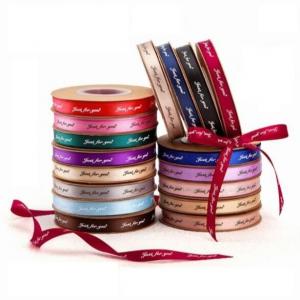 Quality 25 yards / piece Gift Packing Materials Polyester Satin Ribbon For Gift Wrapping wholesale