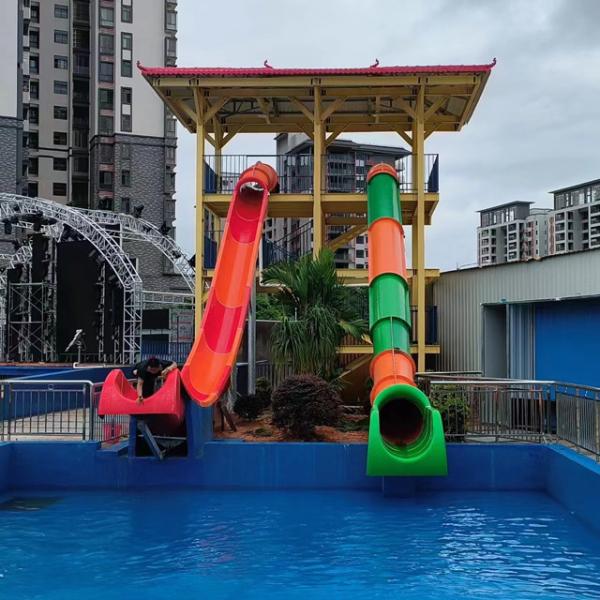 Aqua Park Outdoor Playground Water Games Play Fly Fiberglass Slide