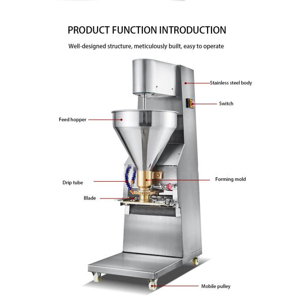 220V Stuffed Meatball Meat Product Making Machines Commercial