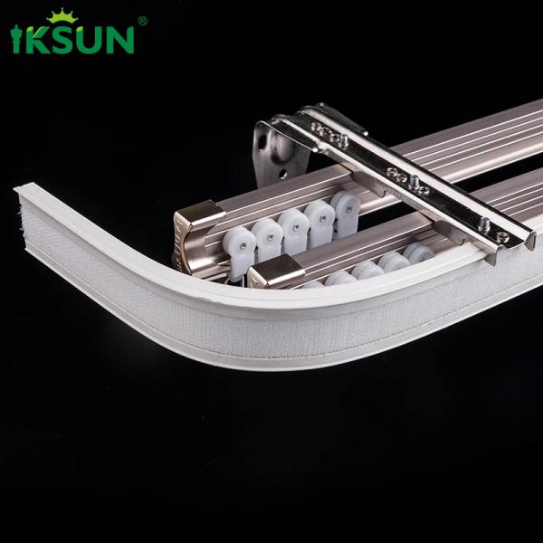 1.25mm Curved Shower Curtain Rail For Bay Window Aluminium Alloy 6063 T5 Material