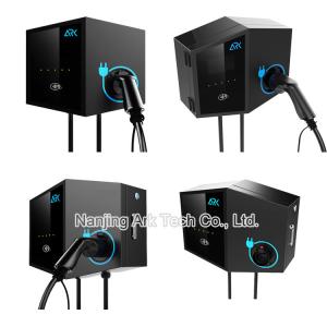 Quality Black 7KW Commercial Electric Vehicle Charging Stations Single Phase wholesale