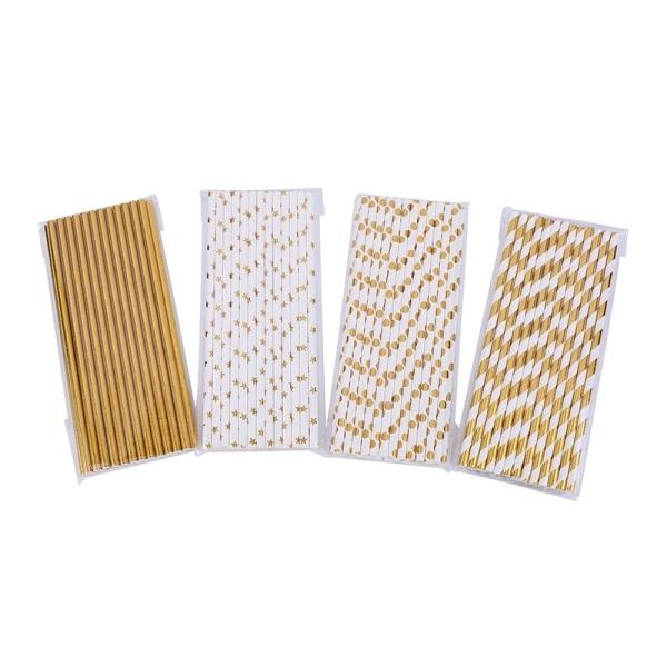 120gsm Thickness Paper Drinking Straws 5x120mm Black Colored