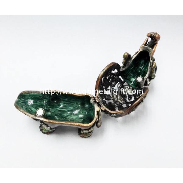 HOT Selling Elephant Custom Metal Jewelry Box Cute Elephant shaped metal jewelry boxes