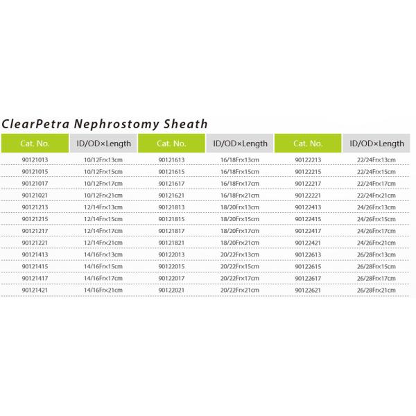 Silicon Ureteral Access Sheath , Clear Petra Ureteral Access Sheath