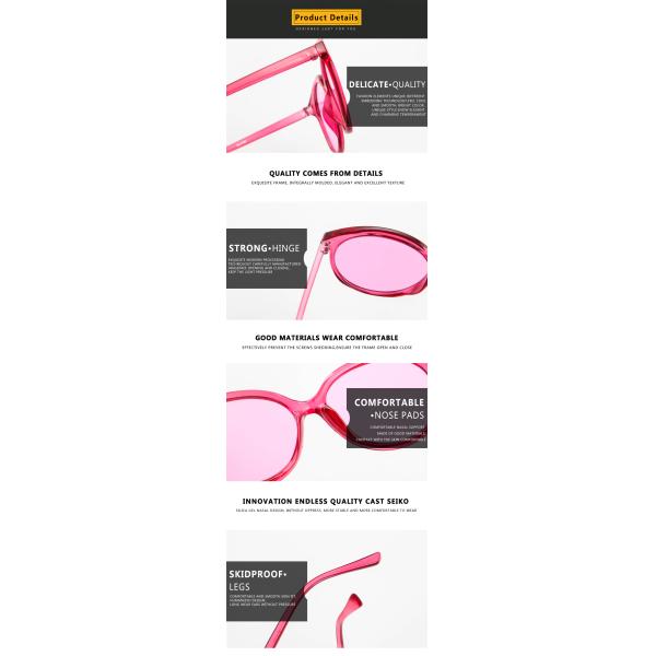 Big Frame Retro Jelly Color Round Frame Sunglasses Fashion Trend Glasses