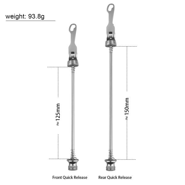 Aluminum Alloy Bicycle Quick Release Lever 4 Color Easy Installtion Long Lasting