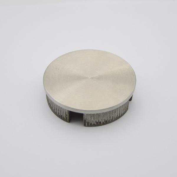 Stainless steel end cap 50.8mm for handrail tube 2", Satin finishing, SS304
