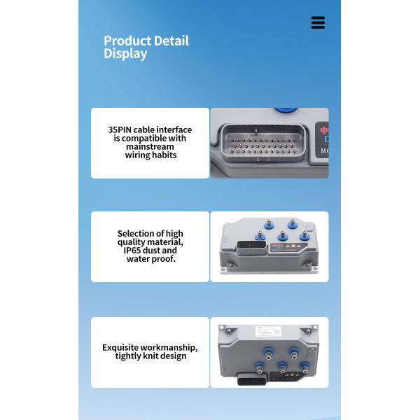 Warehouse Transportation Electric Forklift AC Servo Motor Controller