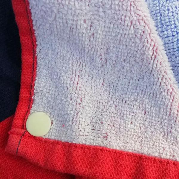 High quality soft children's poncho towel kids beach towel good water absorption poncho zip up hooded poncho for beach