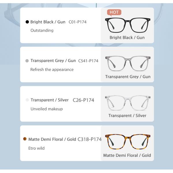 TR+ Titanium Alloy Combination Glasses For Men And Women 4 Colors