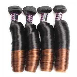 New Fashon Design Ombre Color Spring Curl No Smell Nice Touch Virgin Human Hair Weft