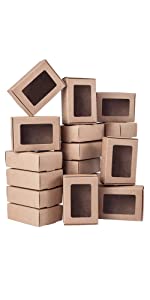 kraft box with window